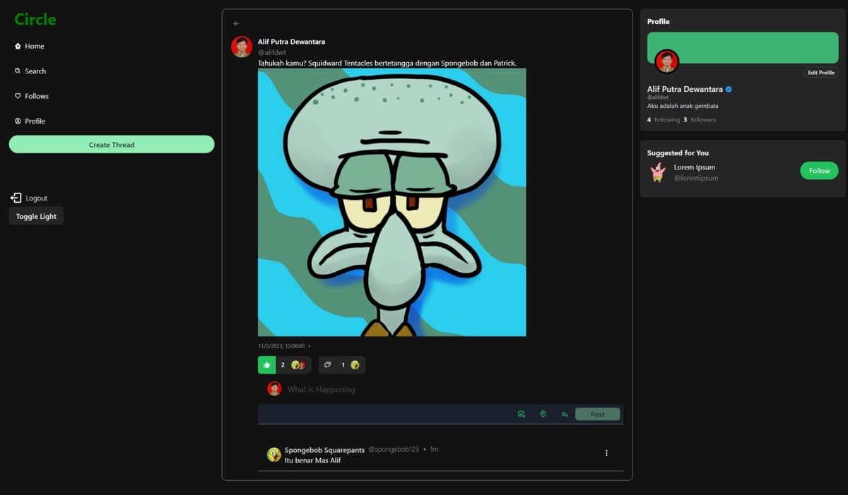 Circle screenshot 2
